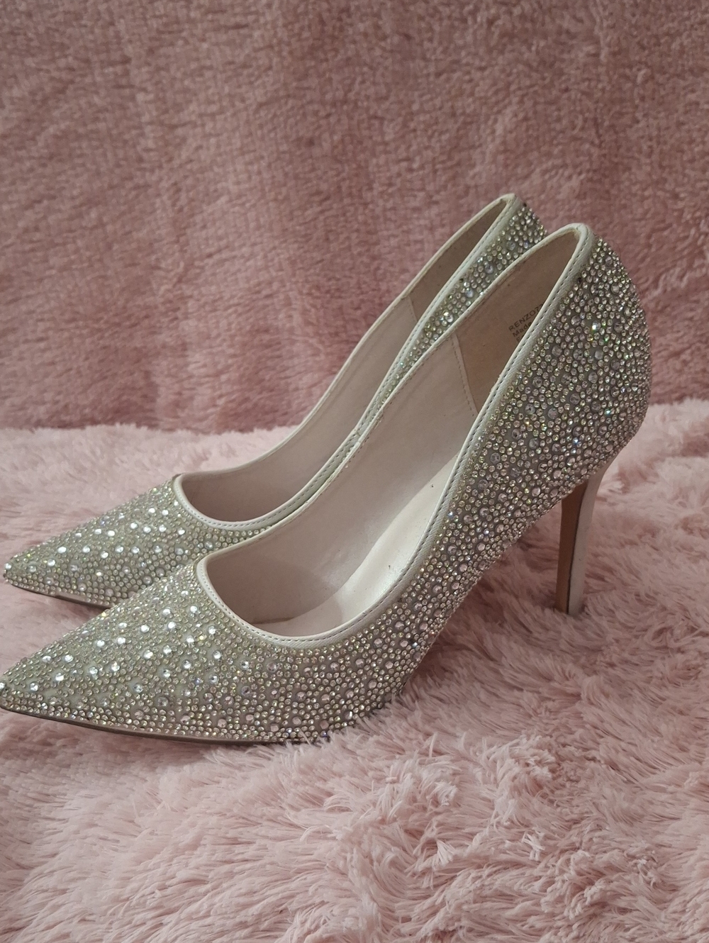 De Blossom Collection Embellished Crystal Stiletto Excellent Condition Size 10